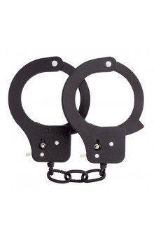 Чёрные наручники Metal Cuffs