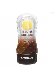 Прозрачный текстурированный мастурбатор Vacuum Cup Masturbator Stellar