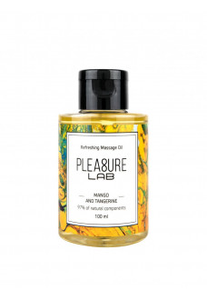 Массажное масло Pleasure Lab Refreshing с ароматом манго и мандарина - 100 мл.