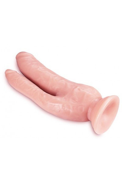 Телесный фаллоимитатор 8 Inch DP Cock - 20,32 см.