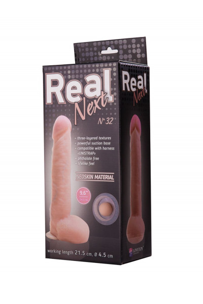 Большой фаллоимитатор из неоскин на присоске REAL Next №32 - 25,5 см. Большой фаллоимитатор из неоскин на присоске REAL Next №32 - 25,5 см.