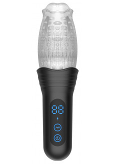 Автоматический мастурбатор Oral Sex Masturbator с функциями ротации, вибрации и фрикций
