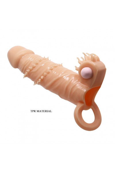 Телесная удлиняющая вибронасадка Penis Sleeve Connor - 17 см. Телесная удлиняющая вибронасадка Penis Sleeve Connor - 17 см.